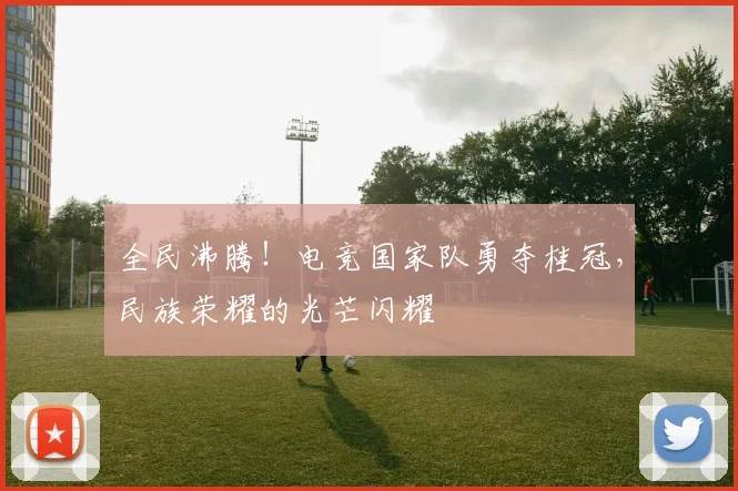 全民沸腾！电竞国家队勇夺桂冠，民族荣耀的光芒闪耀